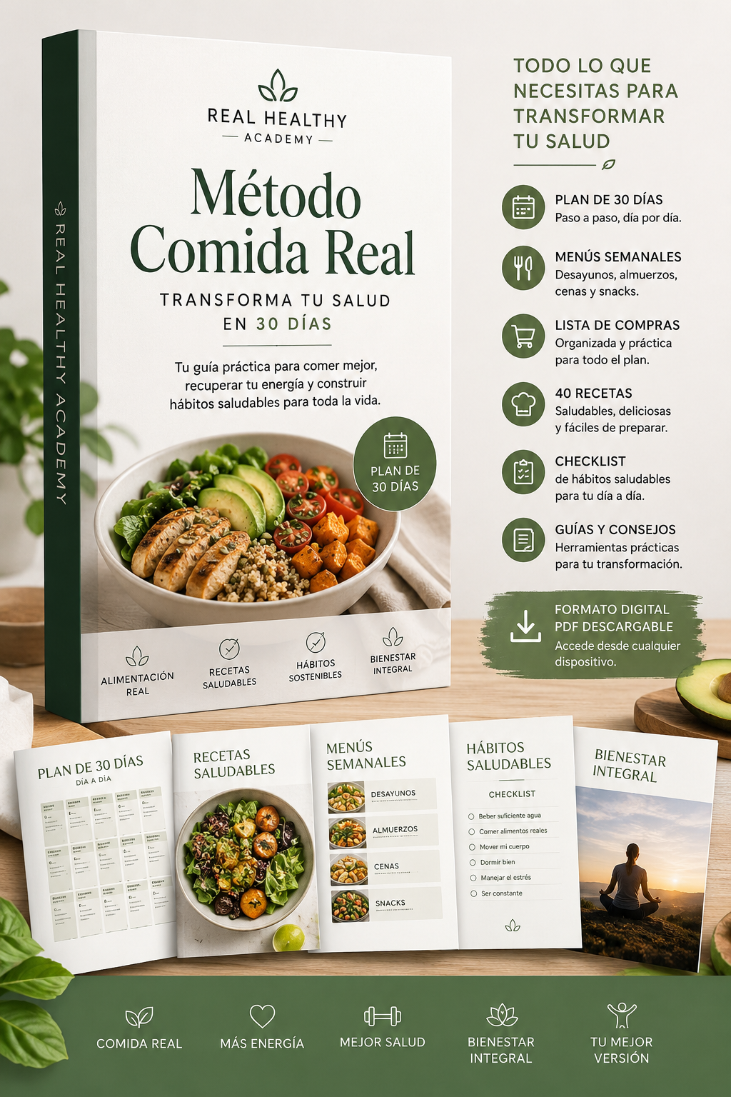 Método Comida Real: Transforma tu Salud en 30 Días